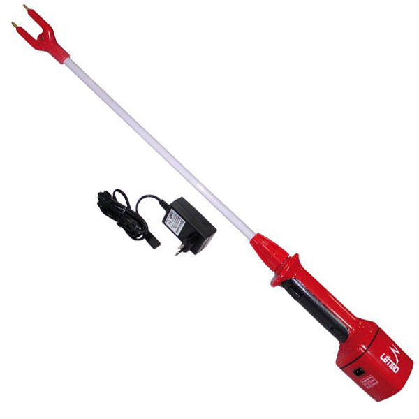 Empujador recargable con alargadera 84 cm con batería y cargador pica eléctrica