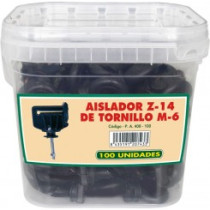 Aislador Z-14 tornillo M-6-metal. Cubilete 100 unidades