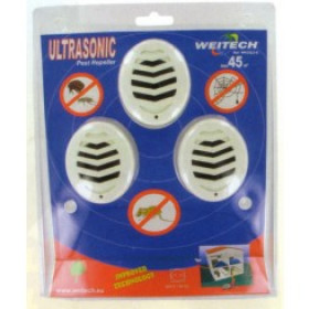 Repelente ultrasonido hasta 45 metros pack de 3 unids