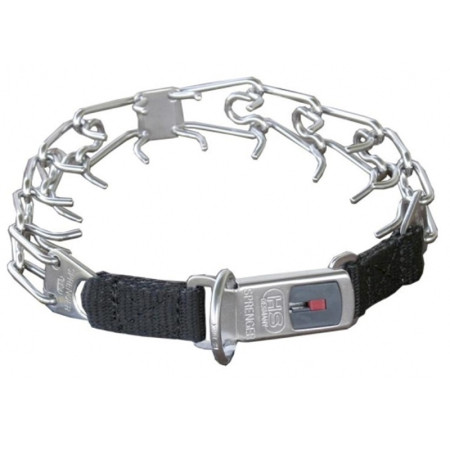 Hs Sprenger Collar pinchos acero inoxidable cierre "Click Lock" collar castigo púas adiestramiento